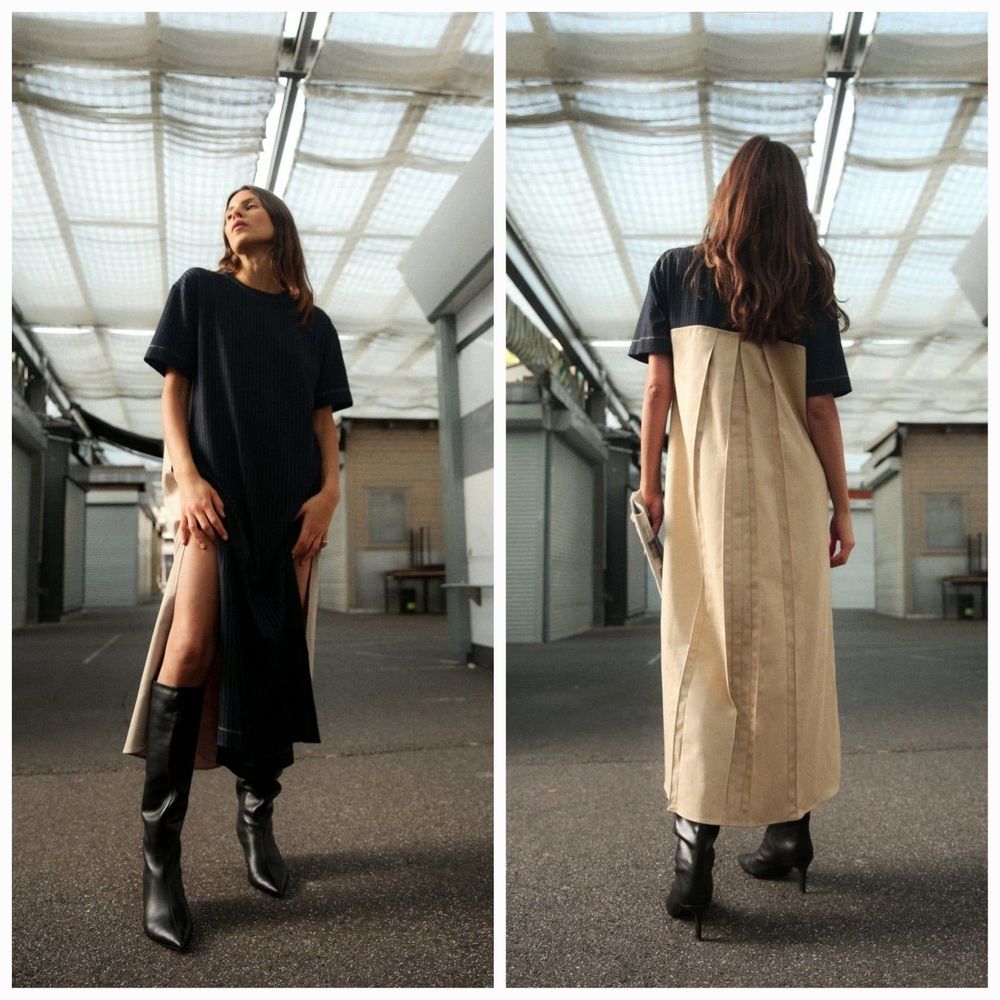 NWT Zara striped combination long dress